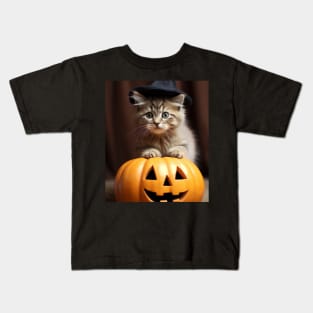 Mystic Purr-kin Kids T-Shirt